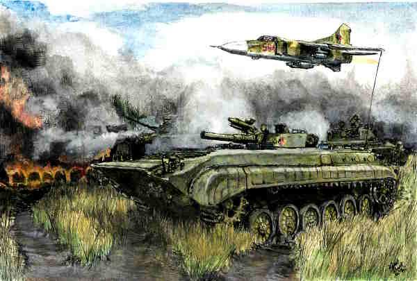 Soviet BMP in Combat